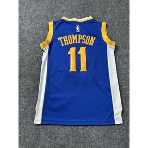 Youth NBA Adidas Golden State Warriors #11 Klay Thompson Blue, Size 8 Years